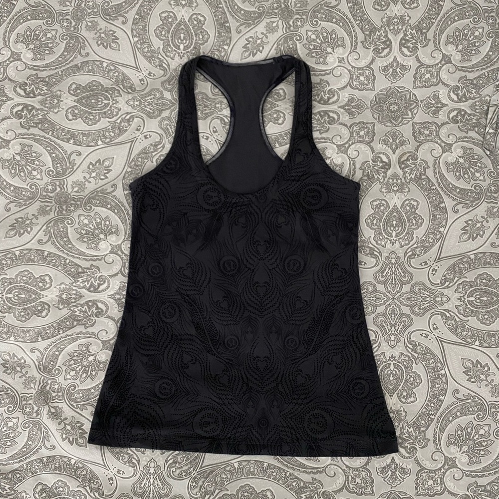 Lululemon grey racerback tank top size 6